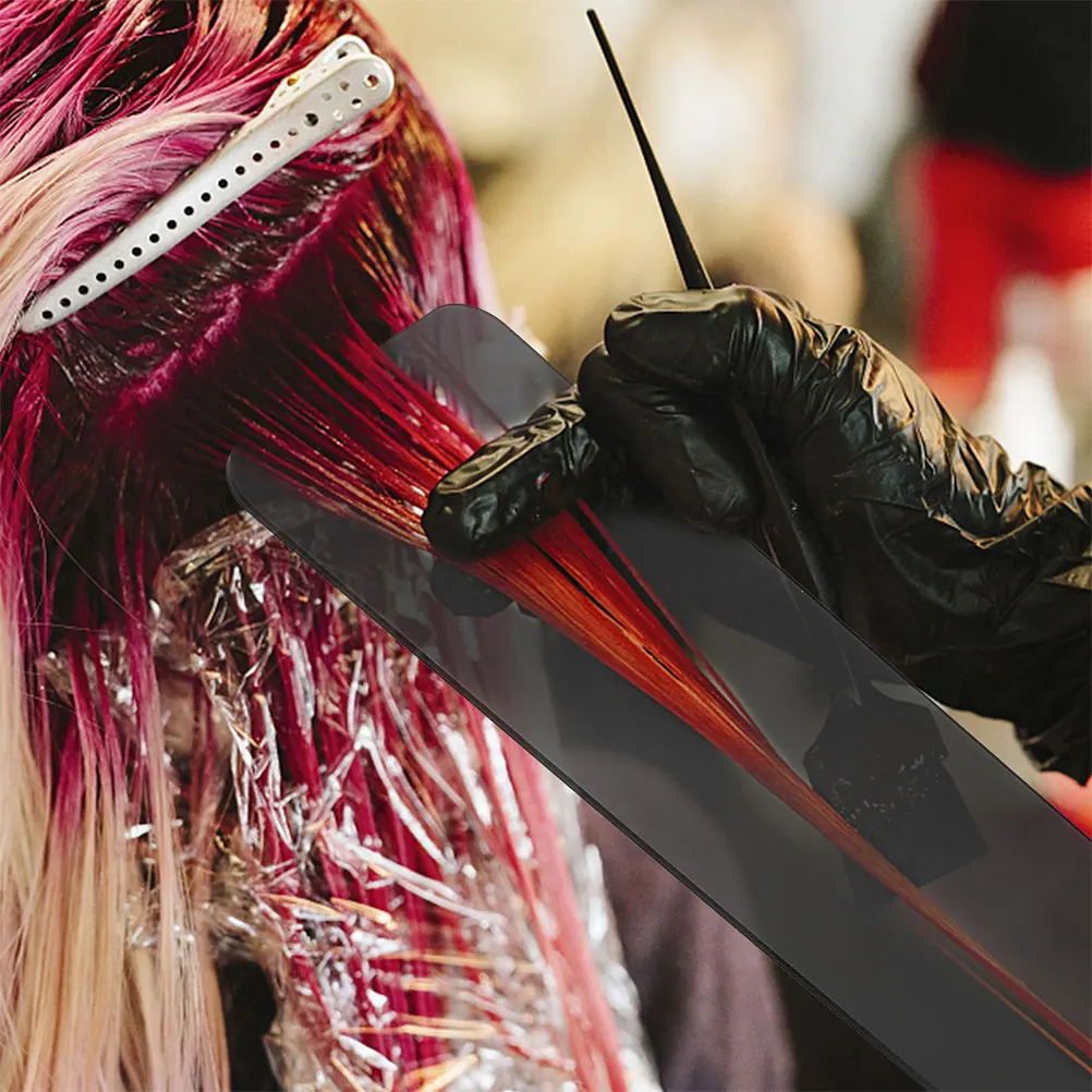 

2Pcs Professional Hair Dye Board Semi-Transparent Coloring Tool for Salon Use Highlighting Sectioning Paddle Hair Styling