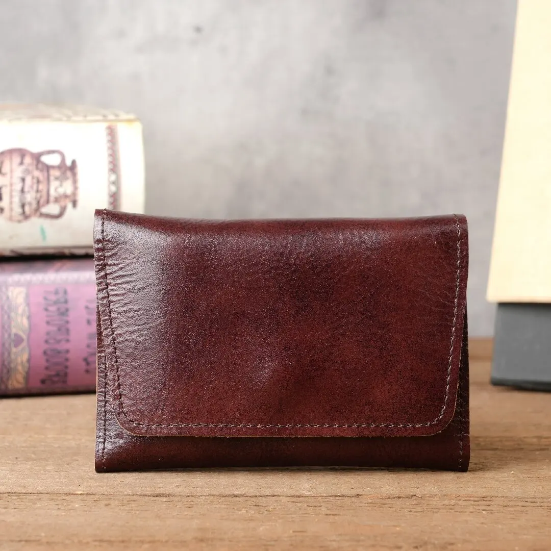 1198 retro leather change bag multi-functional first-layer cowhide mini small wallet