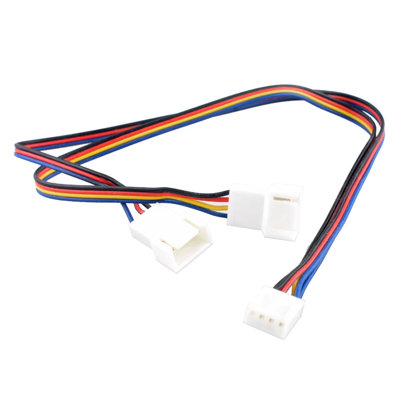 3/4-Pin PWM & Voltage Fan Speed Reducer + Y-Splitter Cable for Axial Flow Chassis/CPU Cooling Fans | Dual Mode Control