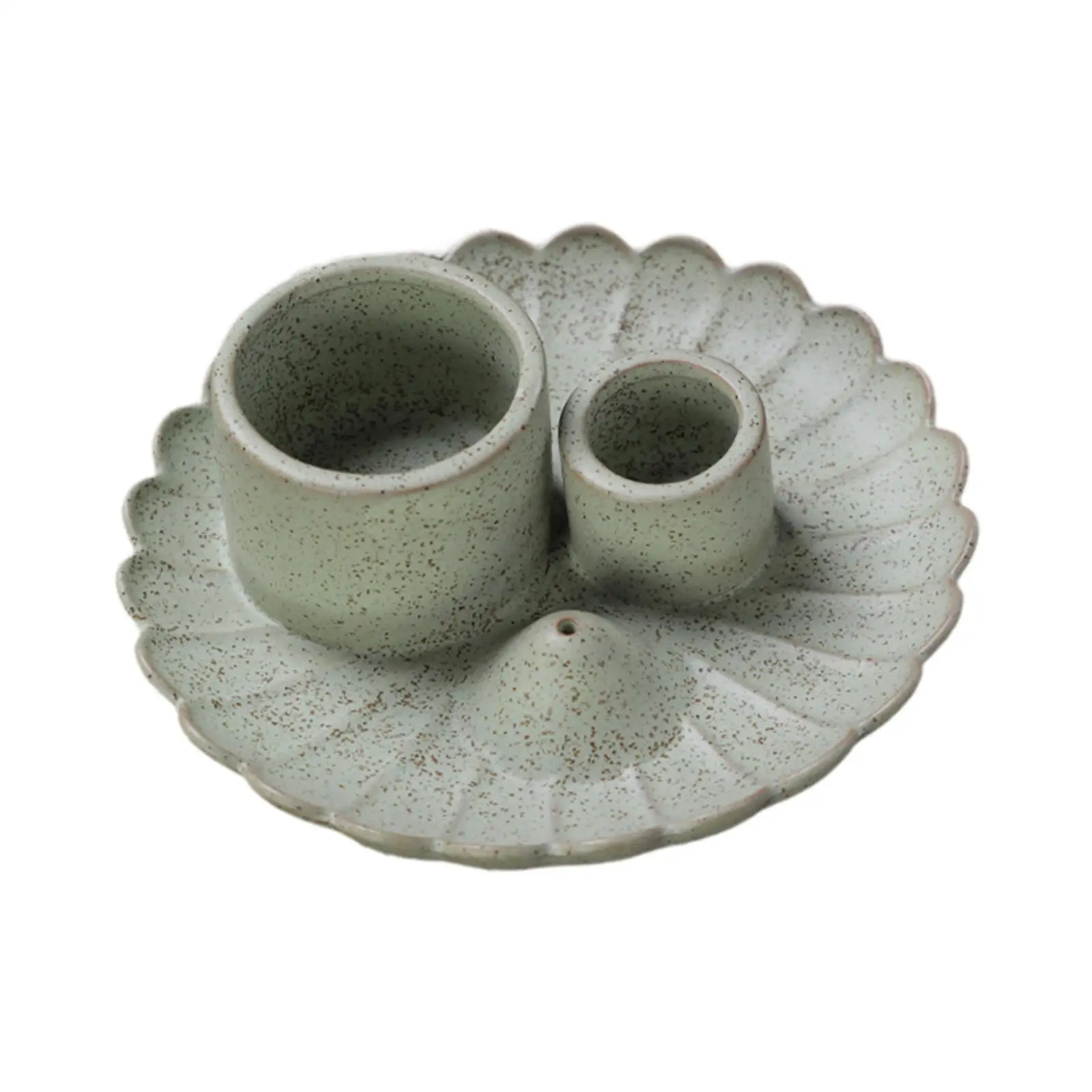 Ceramic Incense Burner Holder 3 in 1 Sage Burning Bowl Palo Santo Holder Yoga Meditation Home Decor Gift