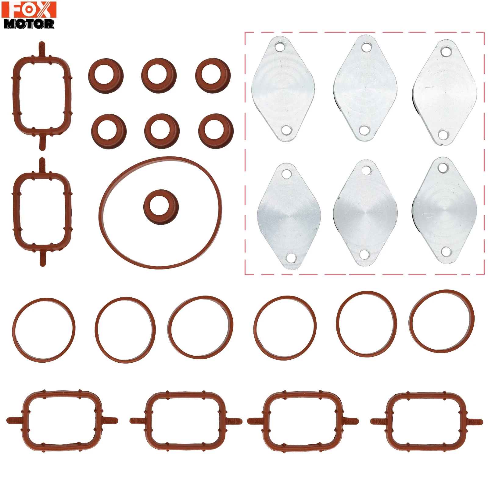 Swirl Flap Intake Manifold Gasket Repair kit 6X 32MM For BMW E46 E66 F03 E64 E83 E53 E67 E91 E65 E72 F01 Car Parts Accessories