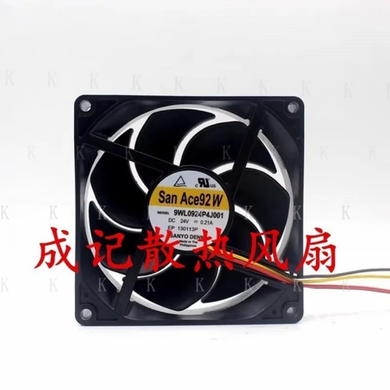 

C FOR Sanyo 9WL0924P4J001 DC24V 0.21A 92x25mm 3-Wire PWM Cooling Fan