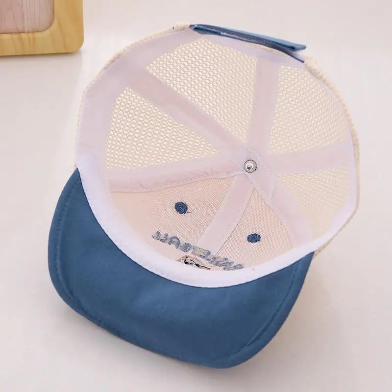 طفل شبكة بطة اللسان قبعة لطيف ديناصور الطفل بلغت ذروتها قبعة الصيف الجوف كول الاطفال واقية من الشمس منقار البط القبعات 6-24 متر الأطفال أقنعة