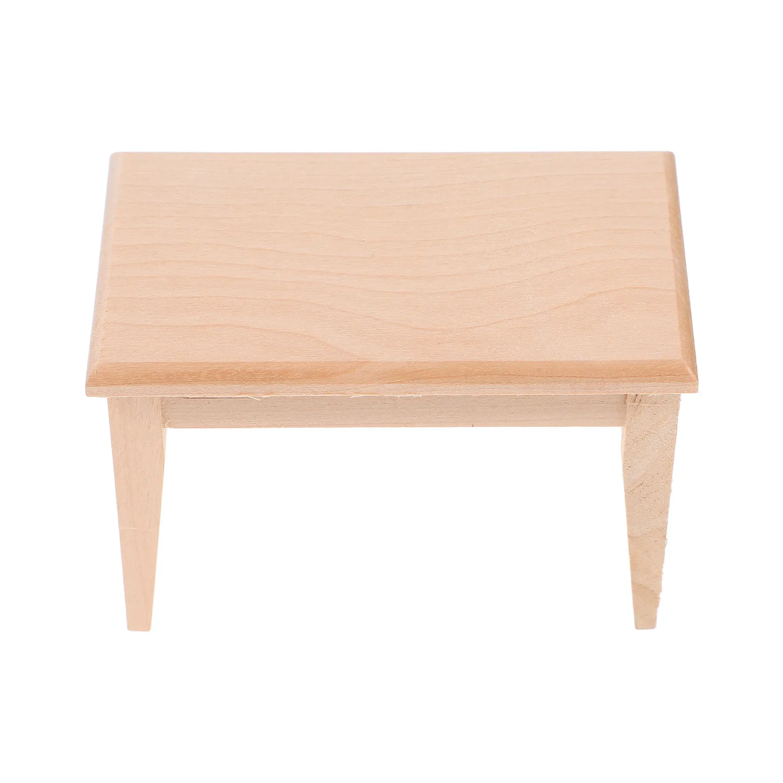 

Miniature Wooden Dining Table for 1:12 Scale Dollhouse Decoration Realistic Fine Craftsmanship Compact Sturdy Mini House