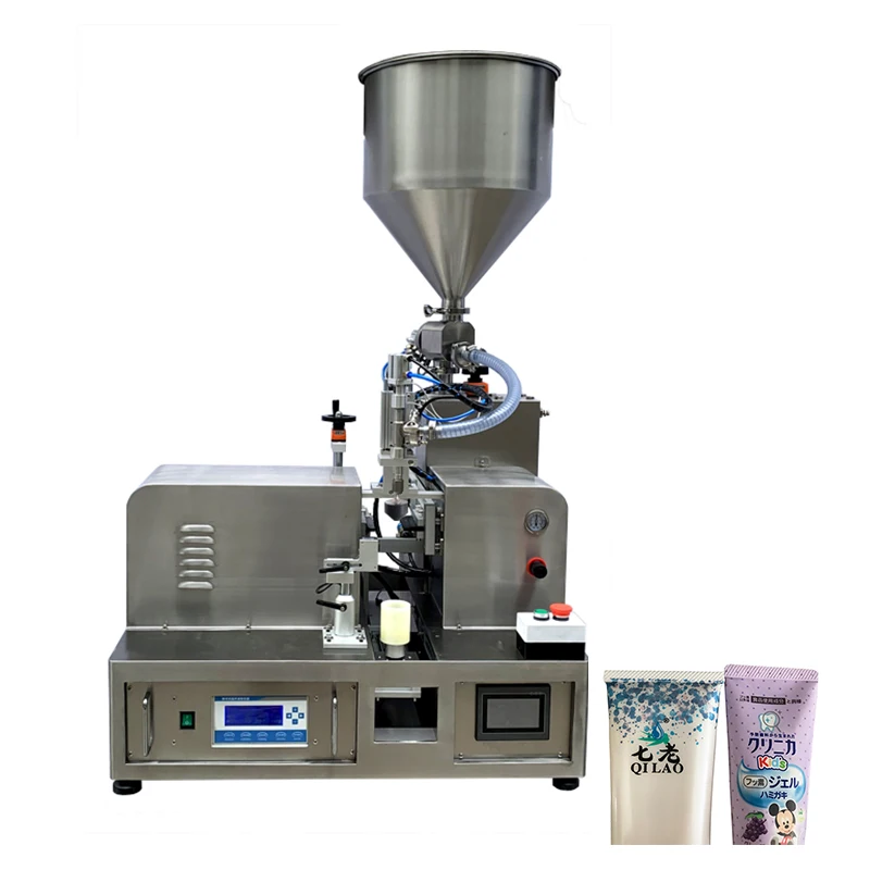 

Hot Selling Skin Ointment Tube Filling Welding Machine Ultrasonic Plastic Tube Filler Welder For Cosmetic Toothpaste Sauce