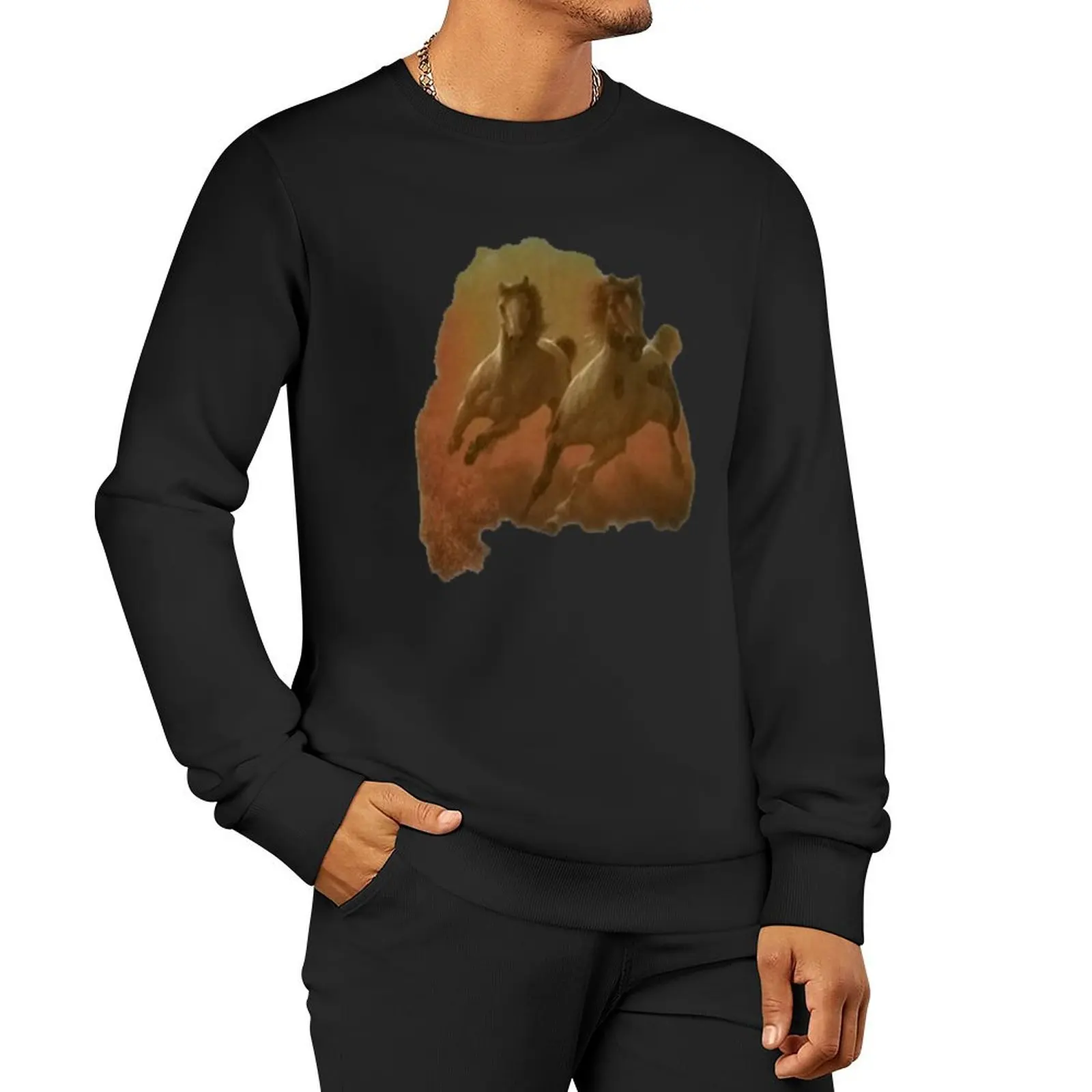 

Galloping Horses Shirt Sweatshirt clothes for men new in sweatshirts