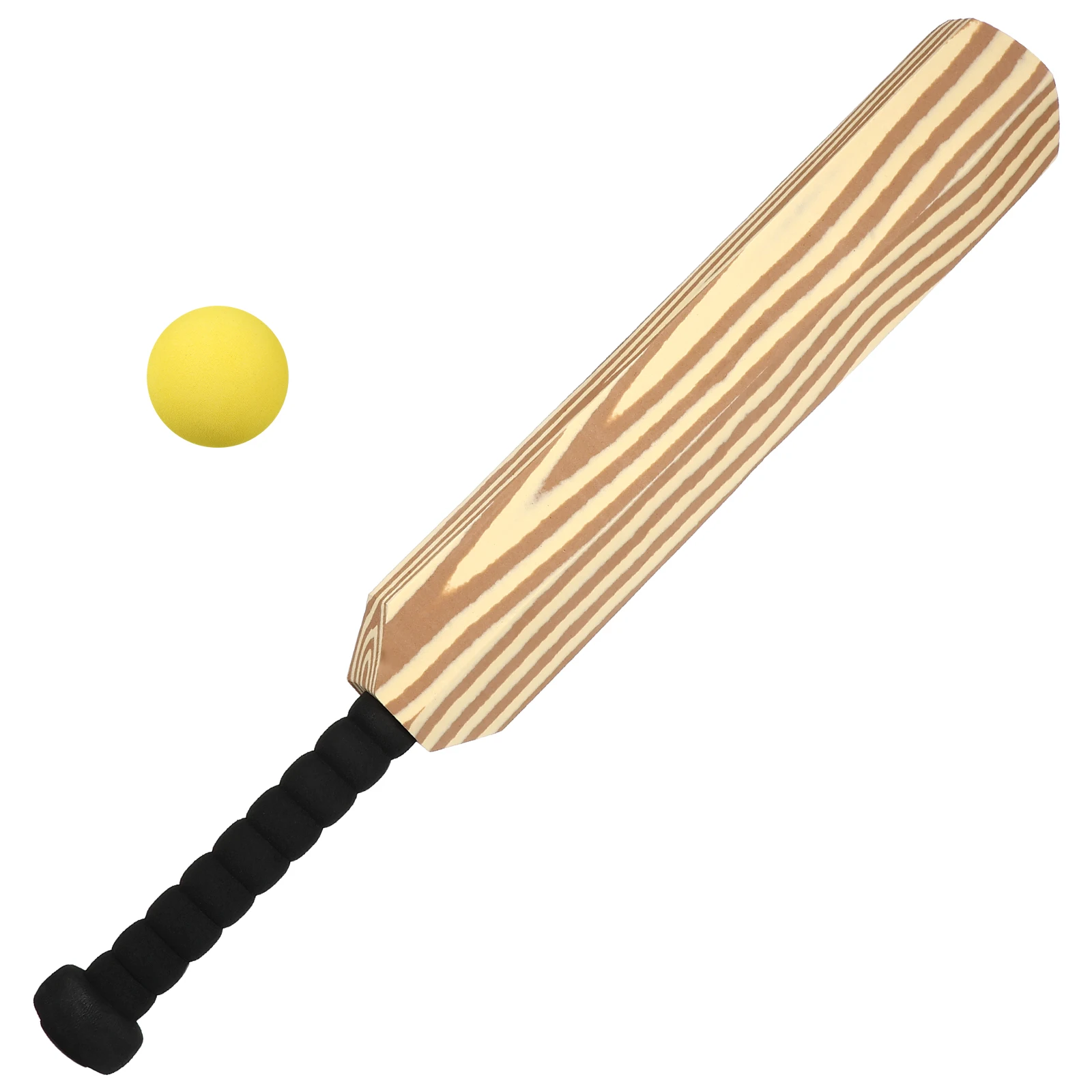 

EVA Set 24 Inch Wood Grain Bats Balls Durable Lightweight Kids Toys Sports Game Activities Parent Child
