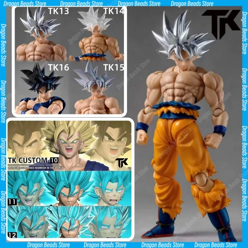 

[Shipping Within 24 Hours] TK Customized SHF TK10/TK11/TK12TK14/TK15TK16 Super Saiyan Goku Head Sculpture Accessory Pack Set