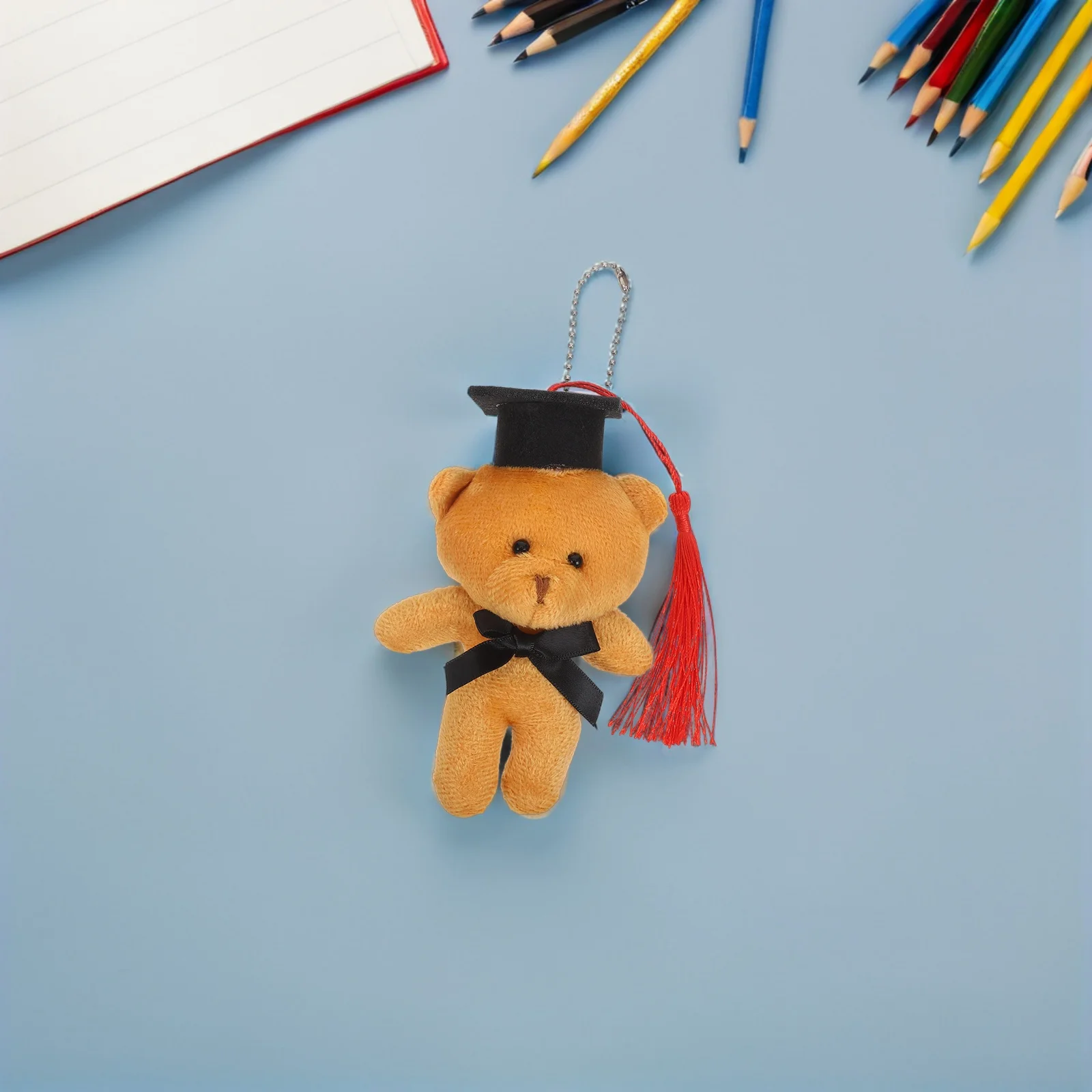 

6Pcs Cute Graduation Bears in Cap Outfits Hanging Chain Design for Grad Party Supplies Memorial Keepsake Gift for Students