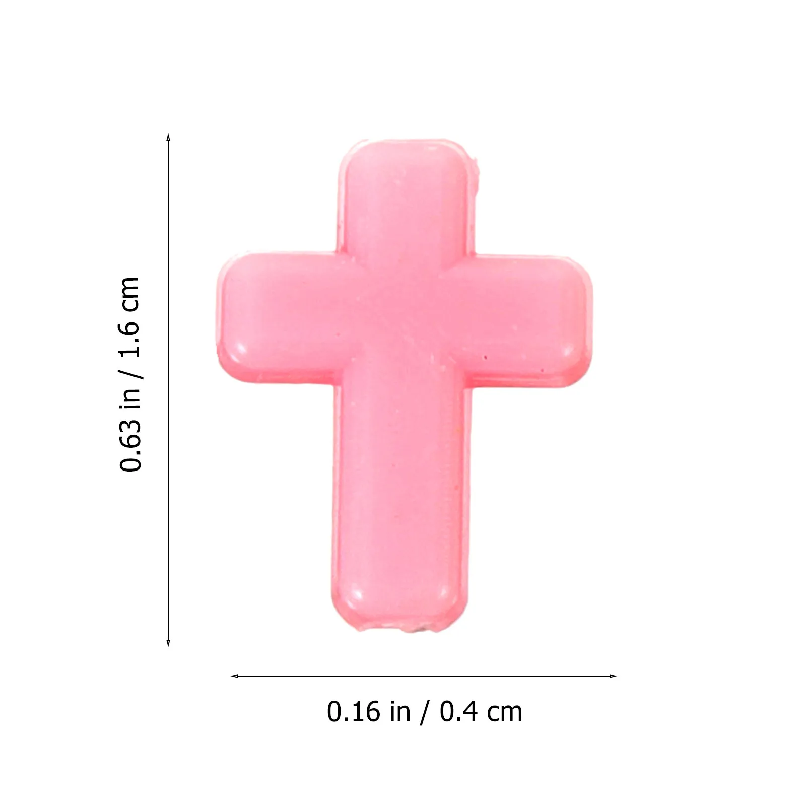 200Pcs Acrylic Cross Beads Mixed Color Chunky Pendant Charm for Jewelry Making Necklace Craft Supplies Chakra Beads