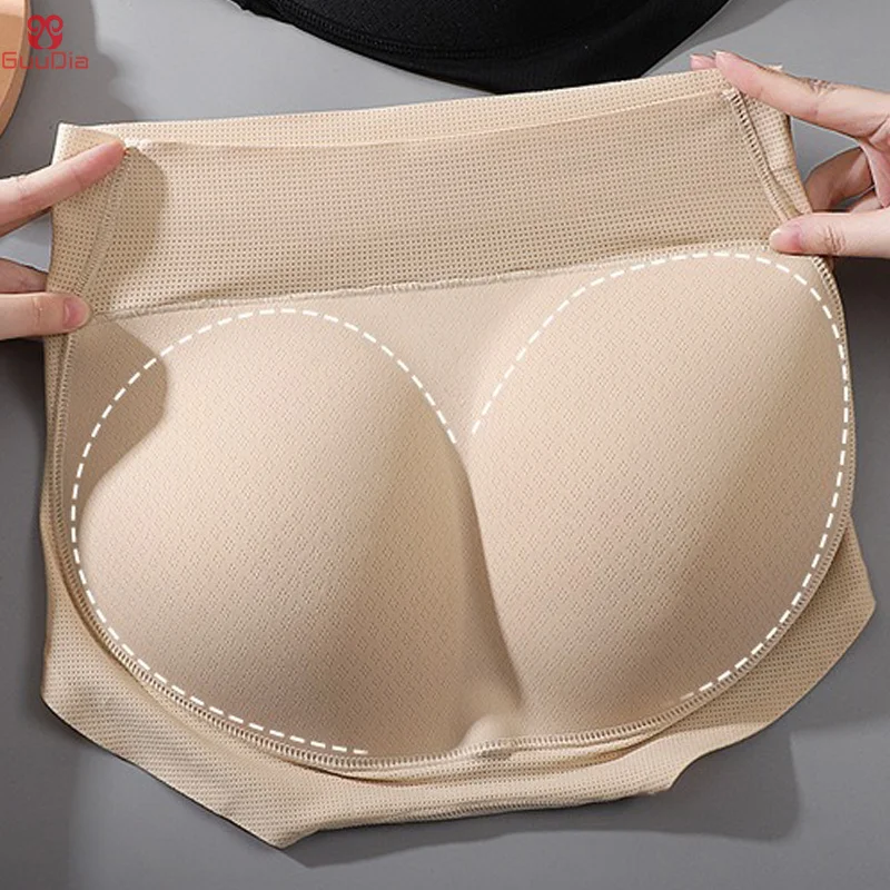 GUUDIA Booty Enhancer kształt serca urządzenie do modelowania sylwetki pośladki oddychająca mała dziurka bezszwowa bielizna Butt Enhance wyściełana poduszka