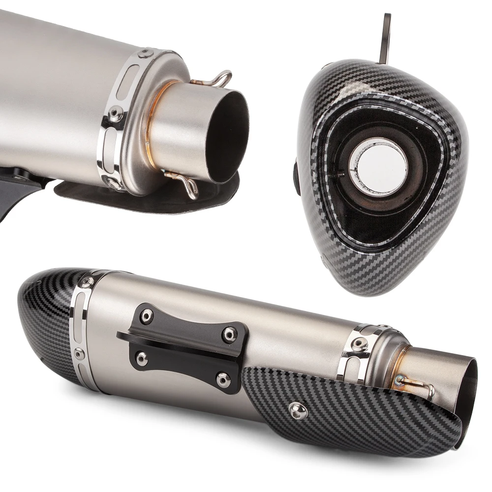 Motorcycle exhaust pipe Z900 2017-2023 stainless steel plug-in front section and modified exhaust pipe tail section