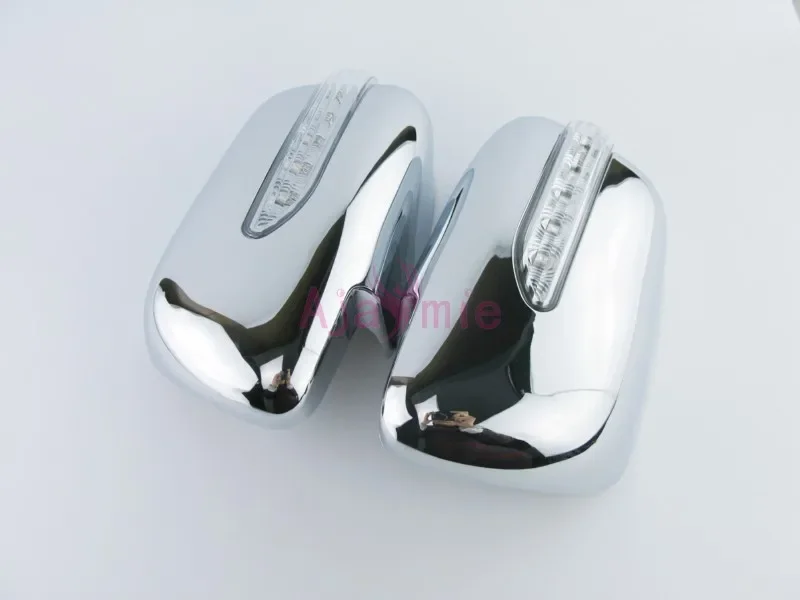 

Side Door Mirror Cover Overlay With LED Lamp For Toyota Vios XP90 2005-2007 2008 2009 2010-2013 Chrome Car Styling Accessories