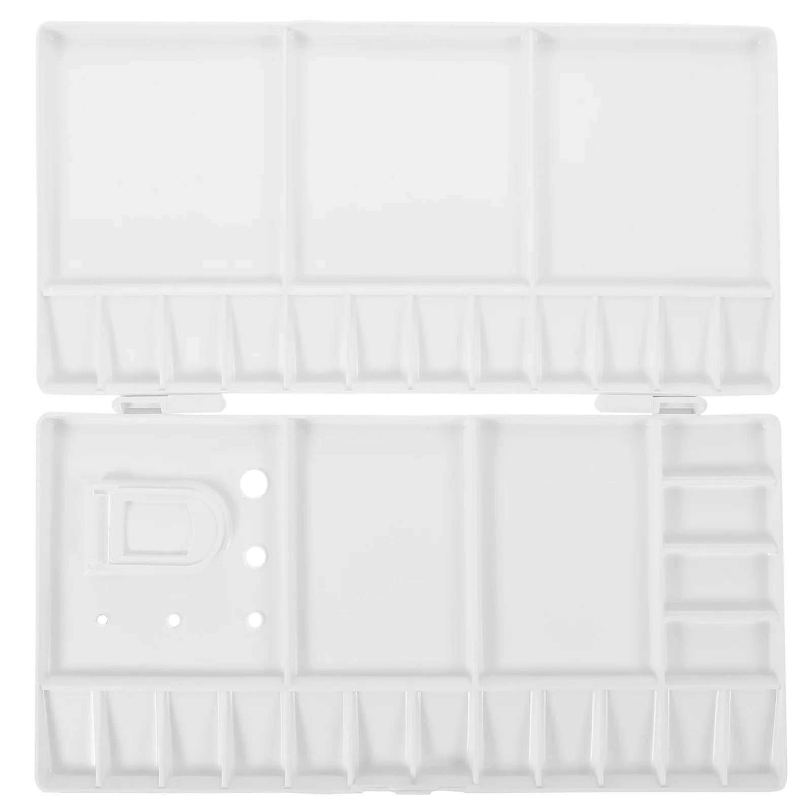 

28 Grids Plastic Paint Box Foldable Color Tray With Thumbhole For Artists Students Painting Pallet Art