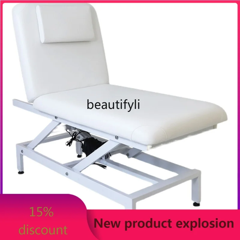 

Electric Beauty Bed Beauty Salon Massage Couch Massage Bed Folding Tattoo Embroidery with Hole Massage Bed