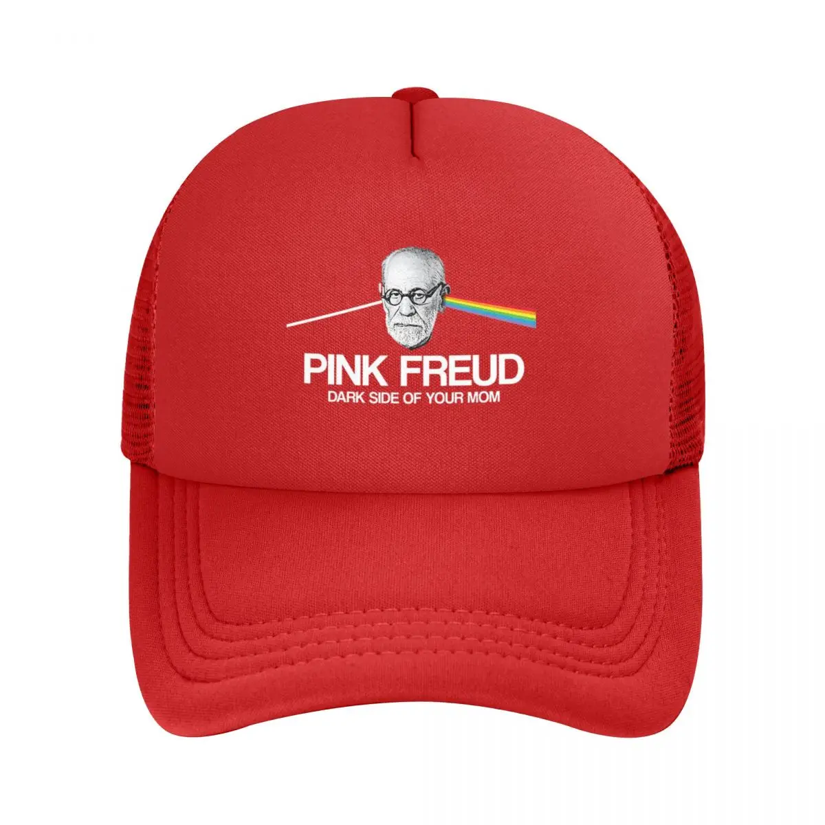 Pink Freud - Dark Side Of Your Mom Mesh Baseball Caps Snapback Fashion Baseball Hats Breathable Casual Casquette Outdoor Unisex