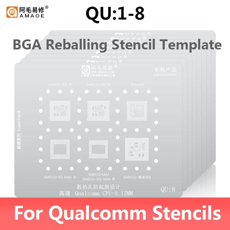 Amaoe QU1-QU8 Snapdragon Stencil Overview
