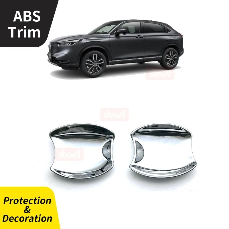 

2Pcs Suitable for Honda 2022 Vezel RV Series Modify The Electroplated Front Door Bowl Protective Cover for HRV Special Sequins