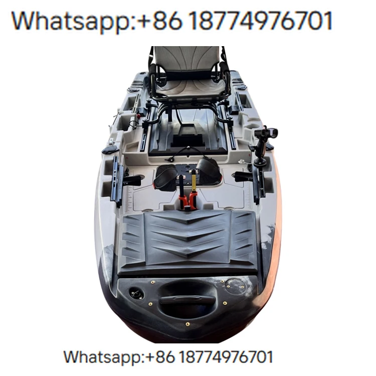 2025 CE Certified 10ft Modular Pedal Motor Fishing Ka with GPS 60L Live Well 1 Person Remote Control Ocean Use