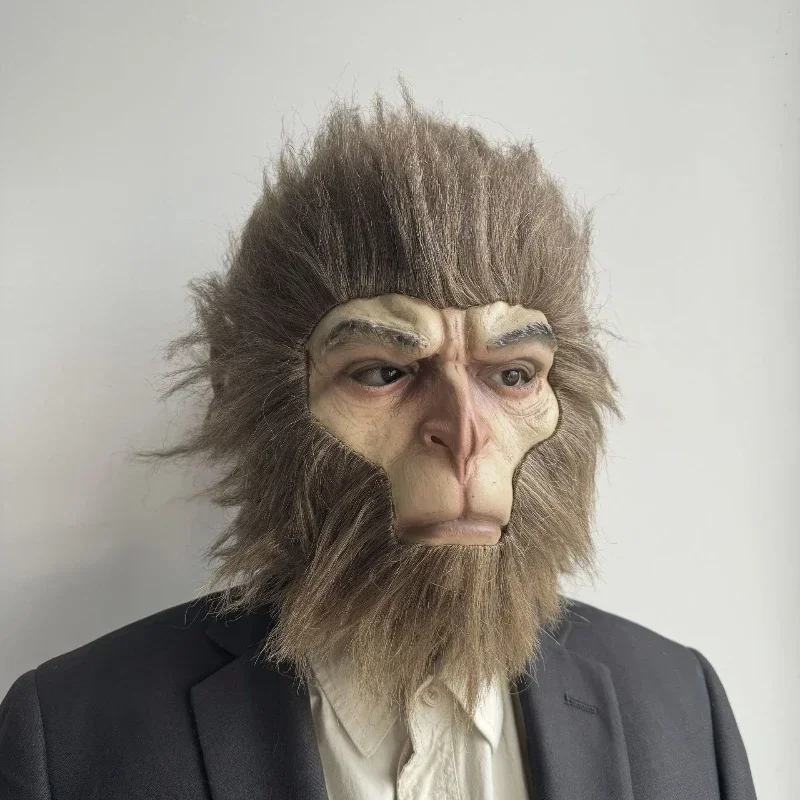 

Anime Black Myth Mask Monkey King Sun Wukong 3D Full Head Mask Heaven Equal Great Saint Halloween Game Cosplay Costume Props Toy
