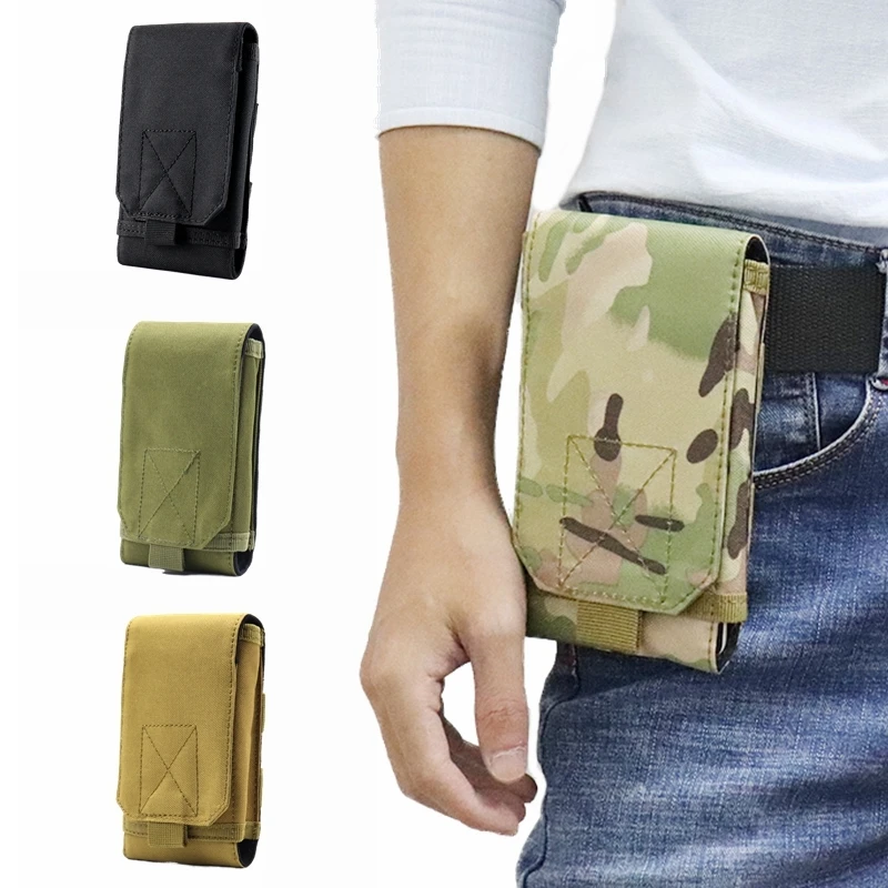 Outdoor Molle Pouch Phone Bag Nylon Accessory Outdoor Sports Fishing Hiking Travel Pouch Waist Belt Bags