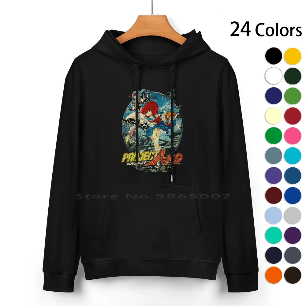 

Girls Project A-Ko 1986 Pure Cotton Hoodie Sweater 24 Colors Anime 100% Cotton Hooded Sweatshirt For Women Men Unisex Gifts