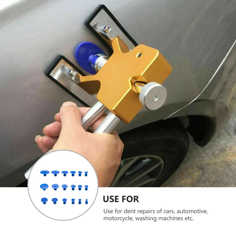 

18Pcs Tools Set Premium Plastic Auto Body Mending Tool Paintless Dent Puller Tabs for Pit Repair Door Ding Hail