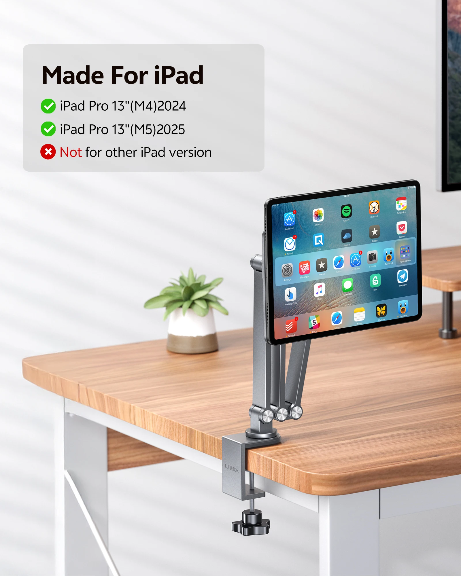 LULULOOK 磁気ワイヤレス充電スタンド iPad Pro M5 M4 13/12.9/11