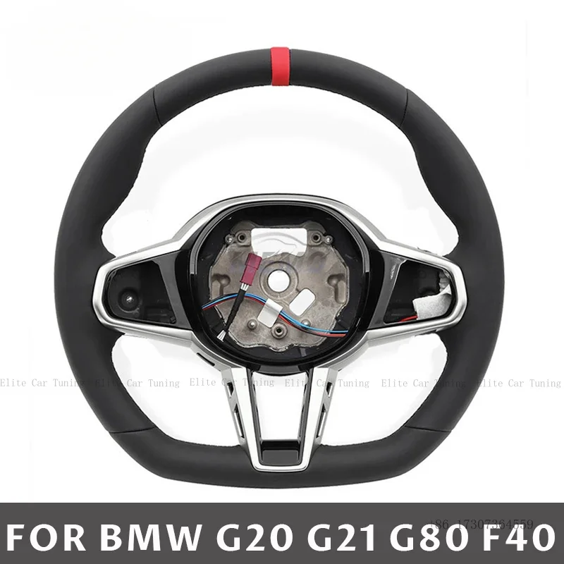 Steering Wheel CS Nappa Leather For BMW G05 G06 G20 G21 G22 G23 G26 G29 G80 G87 F40 M40i M340i 330i M135i 330e Car Accessories