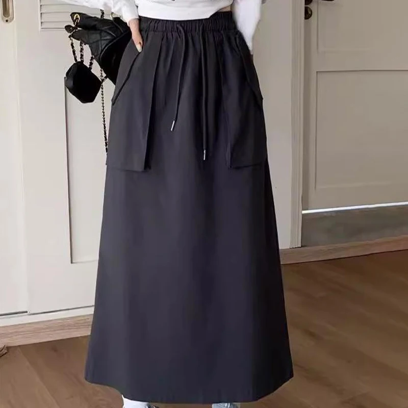 Fashionable Casual Loose Three-Dimensional Pocket Workwear Skirt For Women