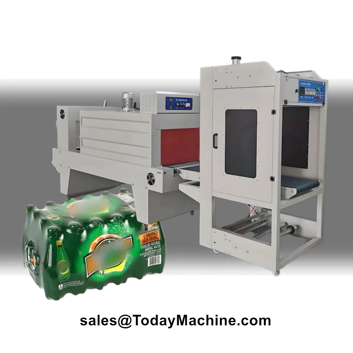 

Automatic Plastic Bottle PVC Heat Shrink Film Tunnel Sleeve Wrapping Machine