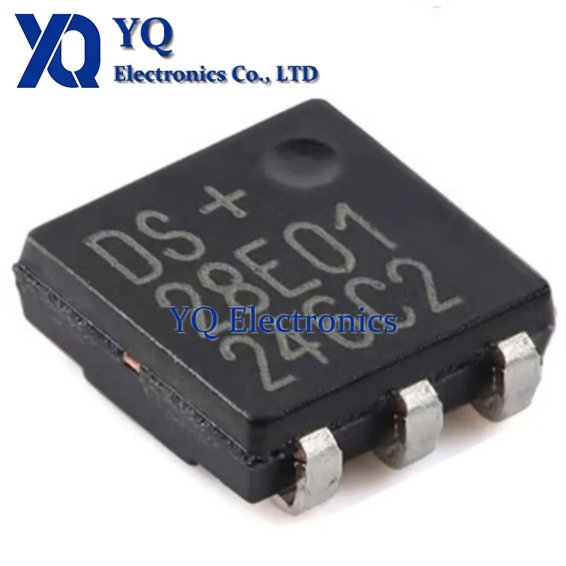 10PCS/lot New OriginaI DS28E01P-100+silk screen DS28E01+packaged TSOC-6 programmer chip IC