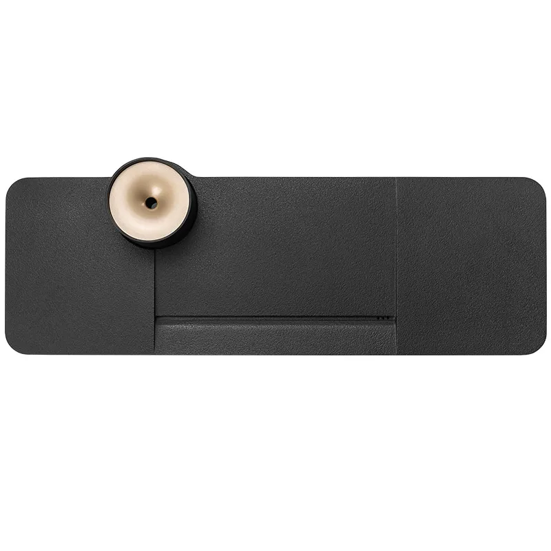 Black gold stone tea tray, household light luxury modern high-end black gold embedded dry and wet brewing Kung Fu tea table