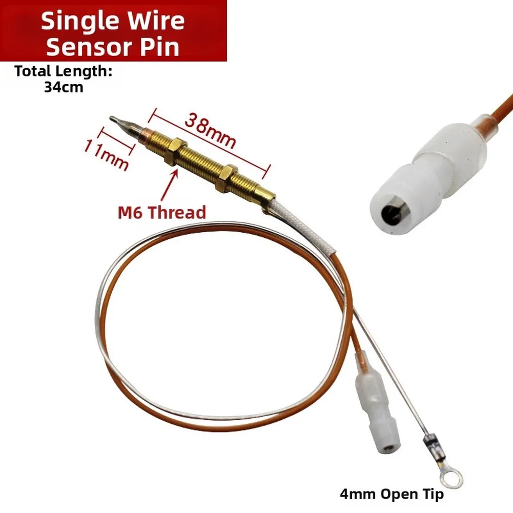Thermocouple Assembly with Solenoid Valve for Gas Stove Burner Flame Detection and Gas Supply Control Functions