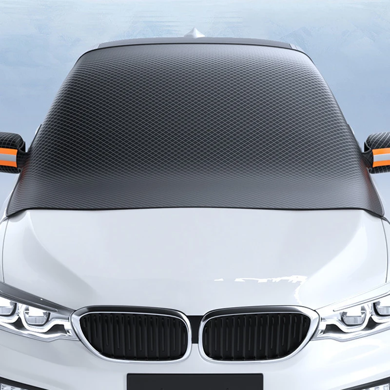 

Зимний автомобильный снежный чехол для окна, уличный снежный щиток, стеклянный солнцезащитный козырек, передний стеклянный солнцезащитный козырек, снежный получехол, автоаксессуары