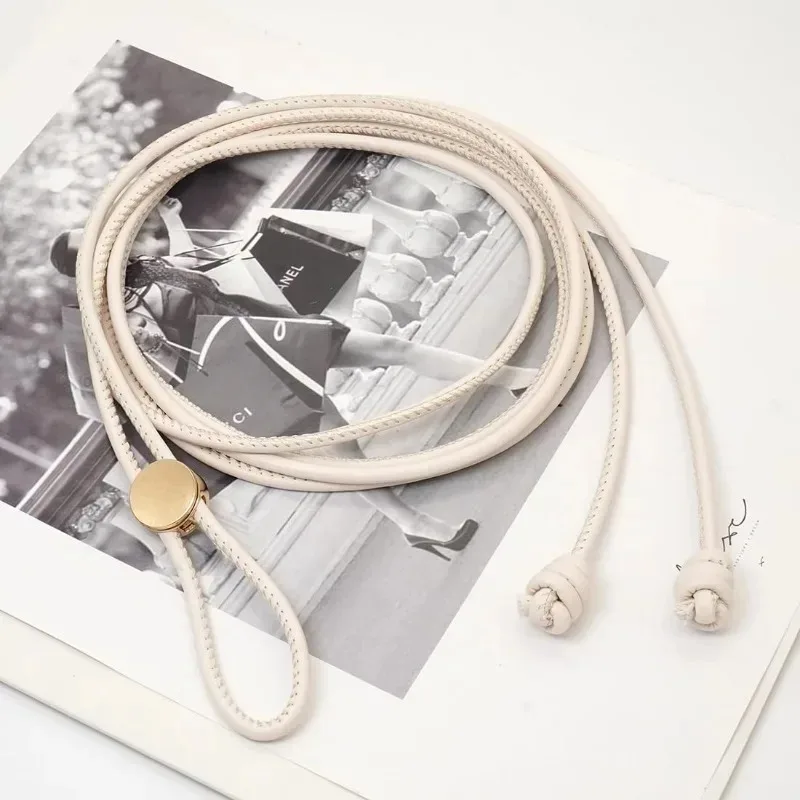 Camicia elegante Cintura in corda sottile Elegante per cintura in similpelle regolabile da donna Cintura in similpelle Versatile