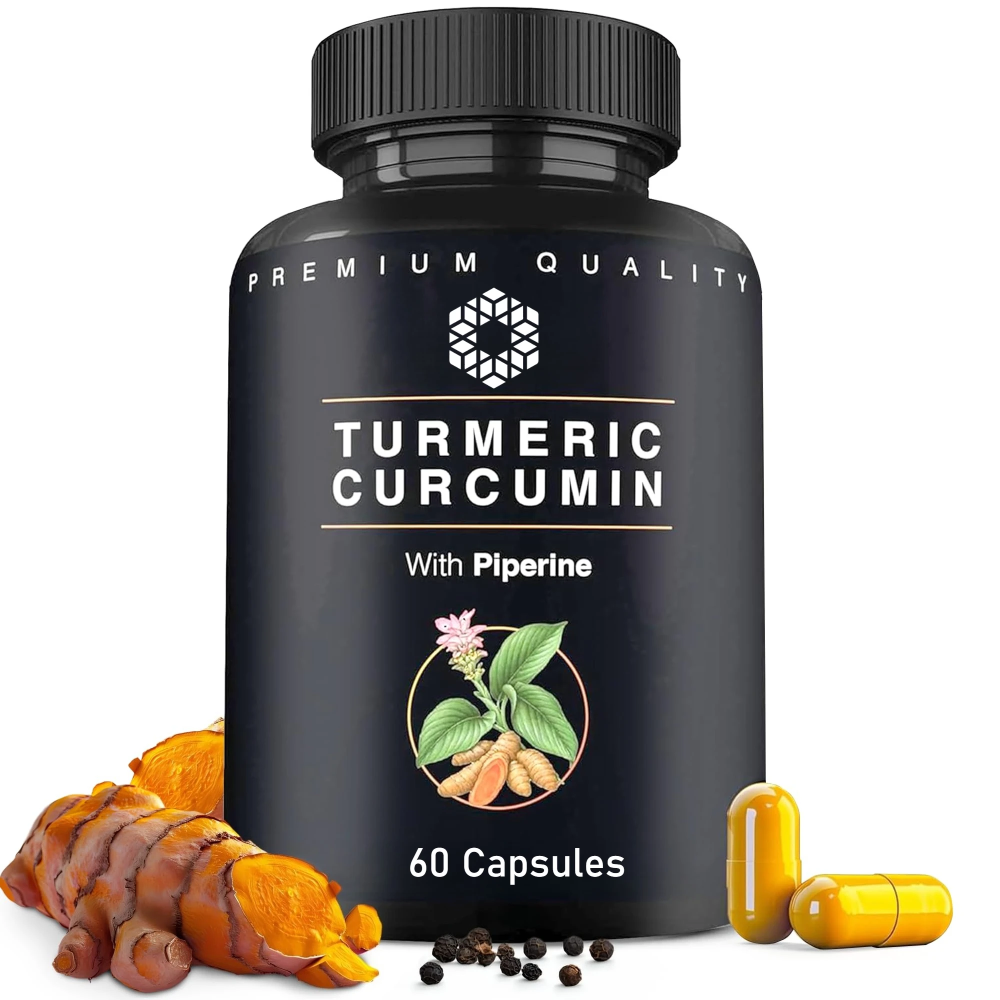 Turmeric Curcumin with Ginger & Black Pepper， High Absorption & Potency - Joint Support Supplement