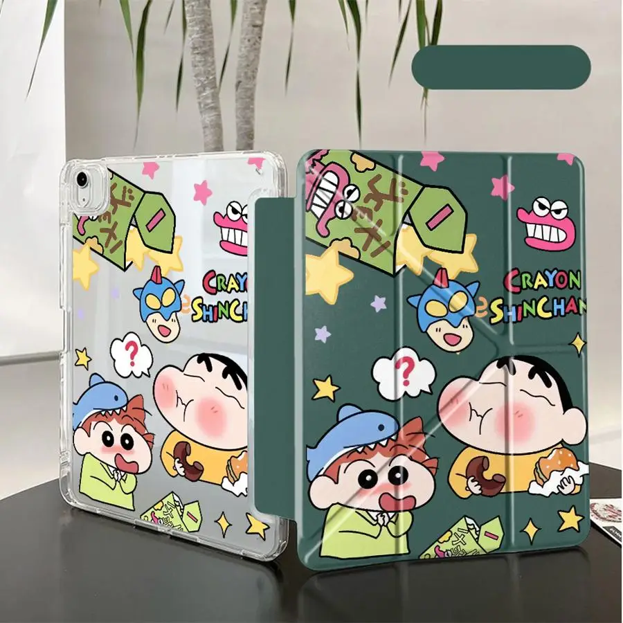 New Crayon Shin-chan Tablet Case For iPad Air 4 5 M3 M2 1 2 M4 11inch Pro 11th 10th 9th 8th 7th 12.9inch Pro 2025 Mini 6 7