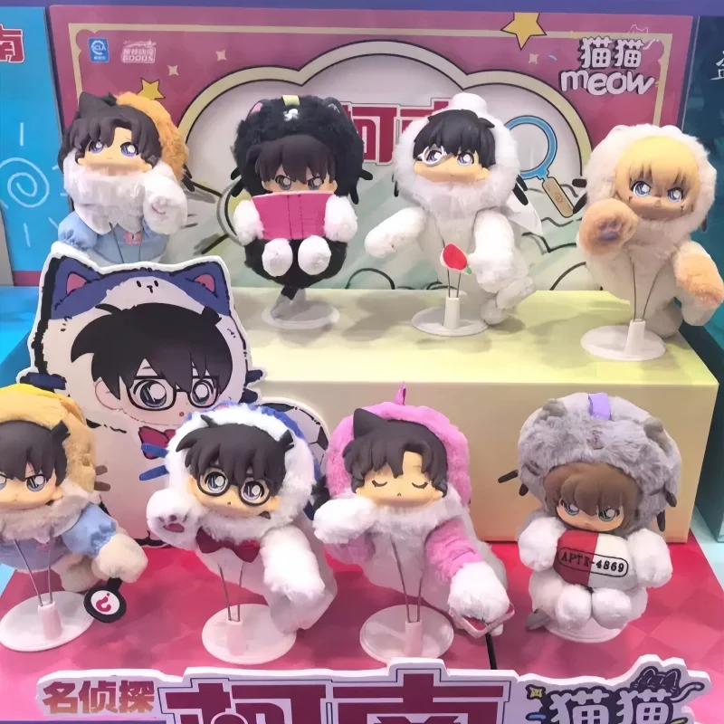 

Original Conan Meow Series Vinyl Blind Box Trendy Toys Collectible Kawaii Anime Figures Kids Gift For Anime Fans And Collectors