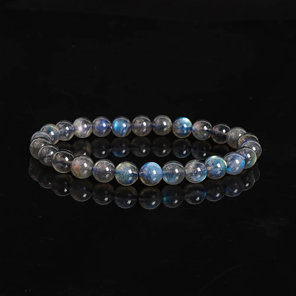 

Серые лабрадоритовые свободные бусины класса ААА 7 мм, высококачественные круглые прокладки для изготовления роскошных ювелирных изделий, дизайнерский браслет «сделай сам»