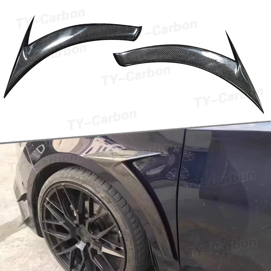 Echte Carbonfaser-Frontkotflügel-Lüftungsschlitz-Zierblenden für Benz CLA W117 CLA180 CLA200 CLA250 2013-2019 Dekorationsaufkleber FRP