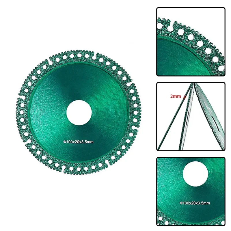 Composite Multifunctional Cutting Saw Blade Ceramic Tile Glass 100mm Ultra-thin Cutting Disc For Angle Grinder Tools