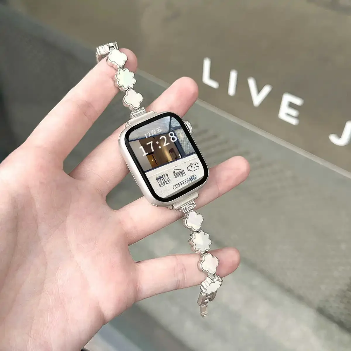 سوار نحيف من الفولاذ المقاوم للصدأ لهاتف Samsung Galaxy Fit 3 سوار معصم مجوهرات للسيدات لملحقات Samsung Galaxy Fit3