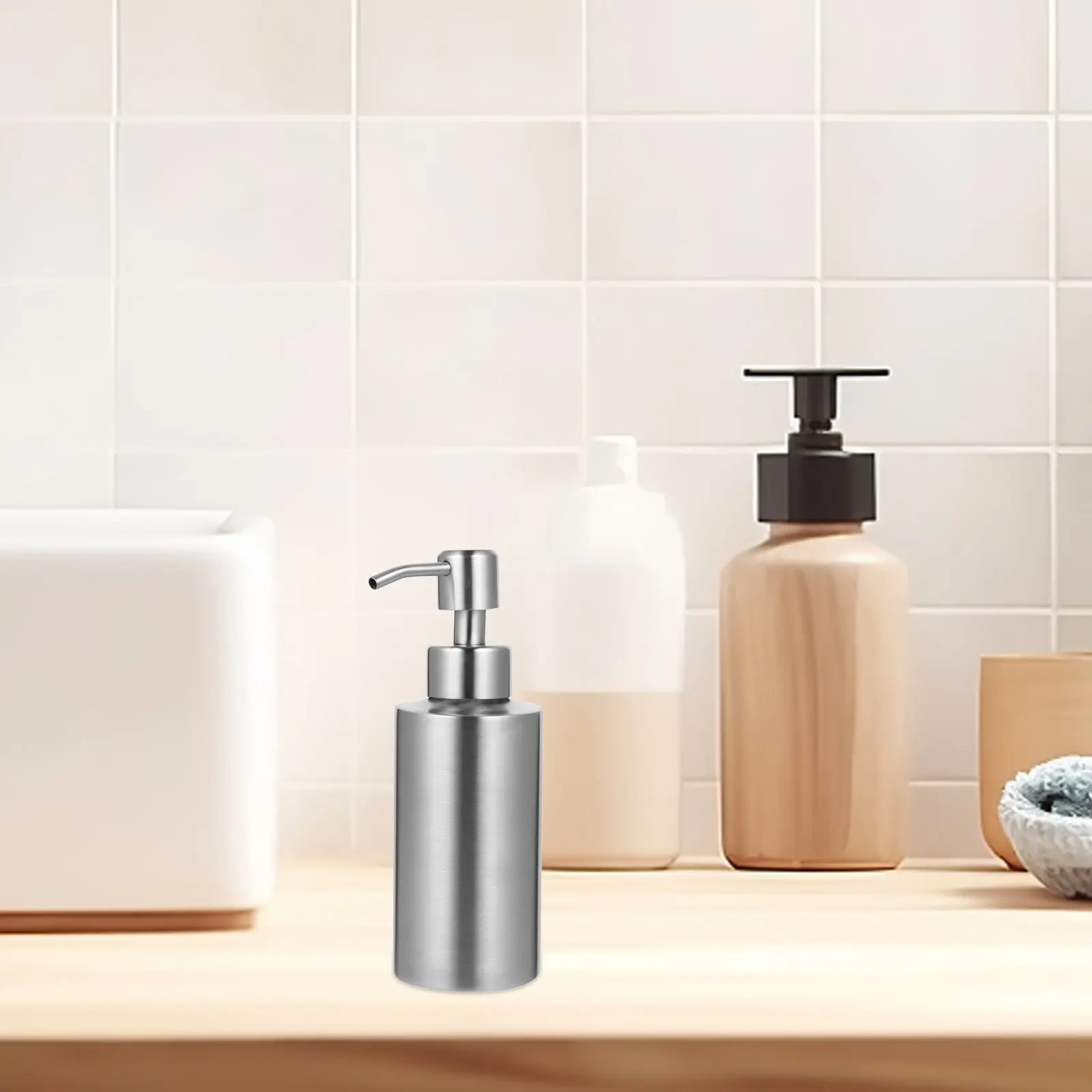 

2Pcs 250Ml Minimalist Shampoo Bottle Set Reusable Lotion Containers Bottle for Bathroom Shower Dispenser Portable Refill Body