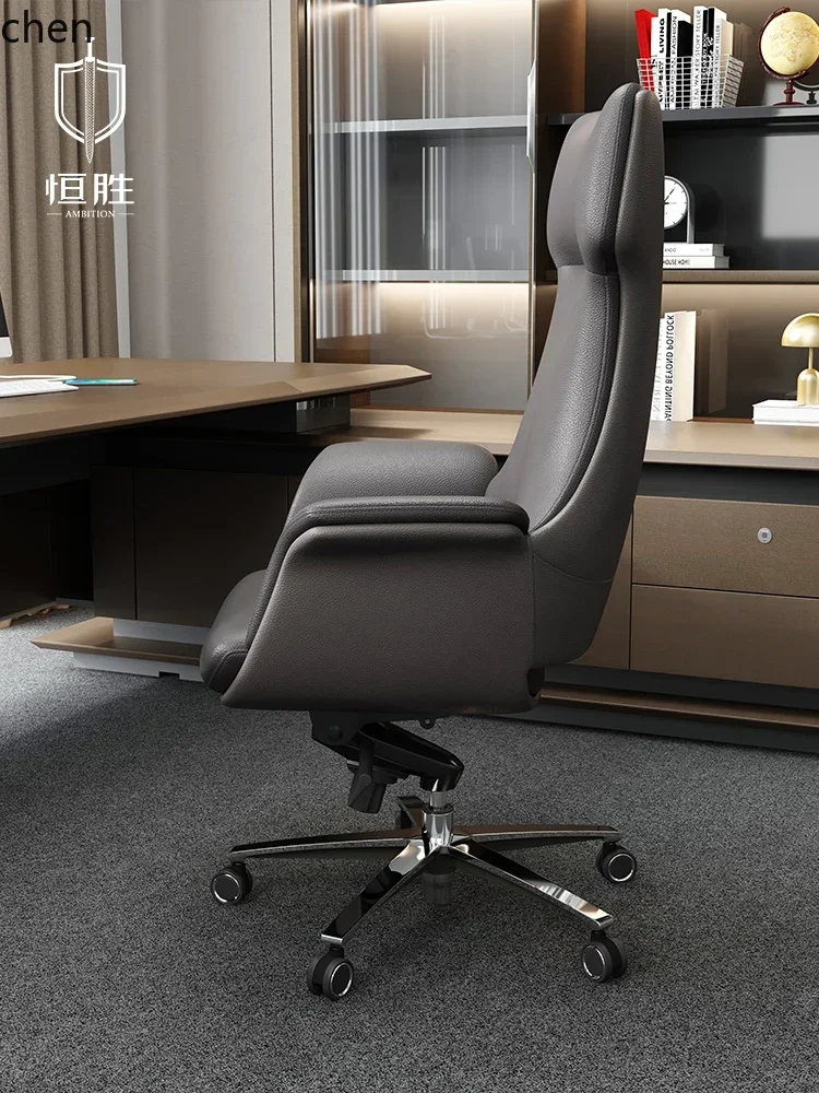 b18-Home Computer Chair Comfortable Long Sitting Reclining Office Chair Ergonomic Seat with Backrest