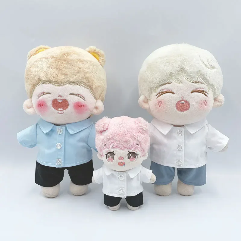 20cm baby clothes solid color shirt 10cm15cm cotton doll clothes no attributes 20cm star doll clothes doll accessories