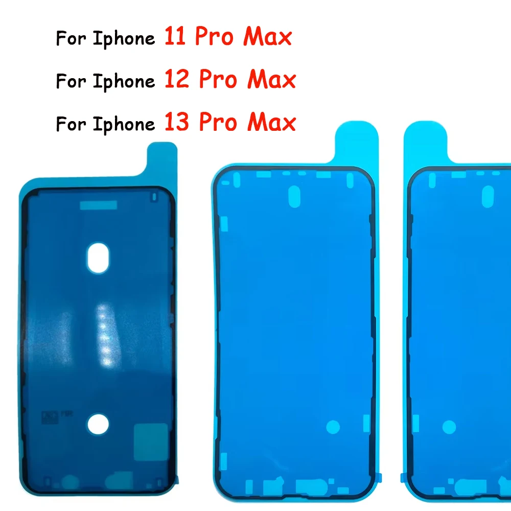 

Для iPhone 11, 12, 13, 14 Pro Max, мини-ЖК-дисплей с сенсорным экраном, рамка, водонепроницаемая предварительно вырезанная клейкая клейкая лента, наклейка