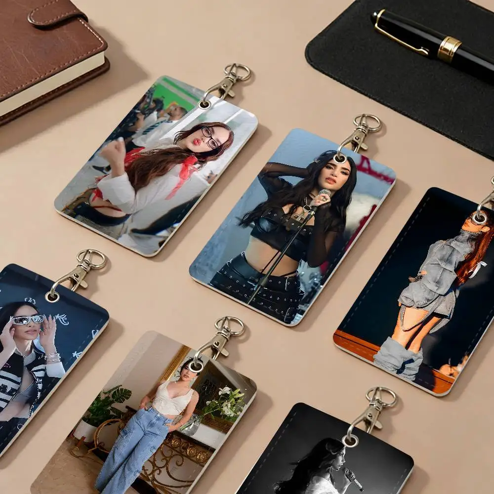 Singer K-Kimberly L-Loaiza PU Leather Card Holders Anti-lost Protective Cover Cases Cards