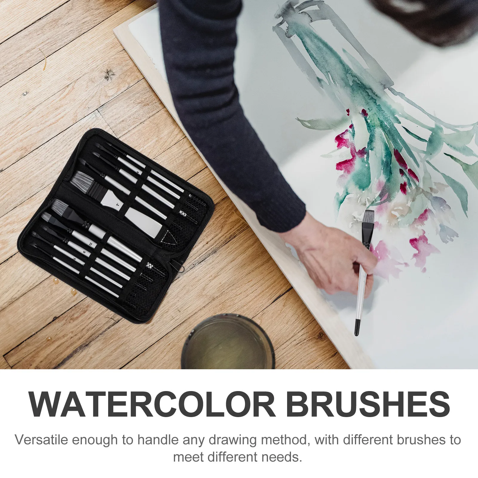 

Набор кистей для акварели и масляной живописи, мягкий ворс, портативный, для студентов, инструменты для рисования акрилом, гуашью, росписи лица