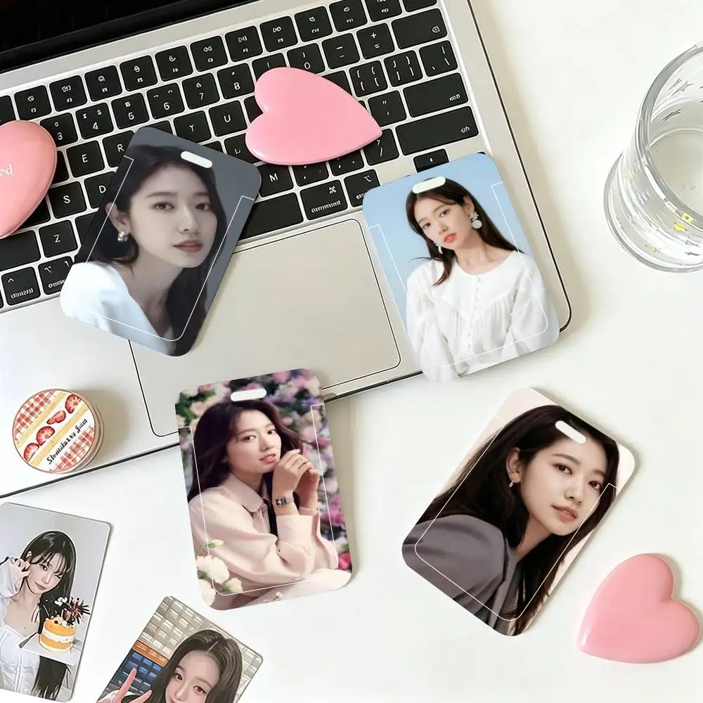 

kpop Park Shin-hye ID Card Holder Lanyard Covers Women Men Work Permit Holder Students Kids Bus Cards Case
